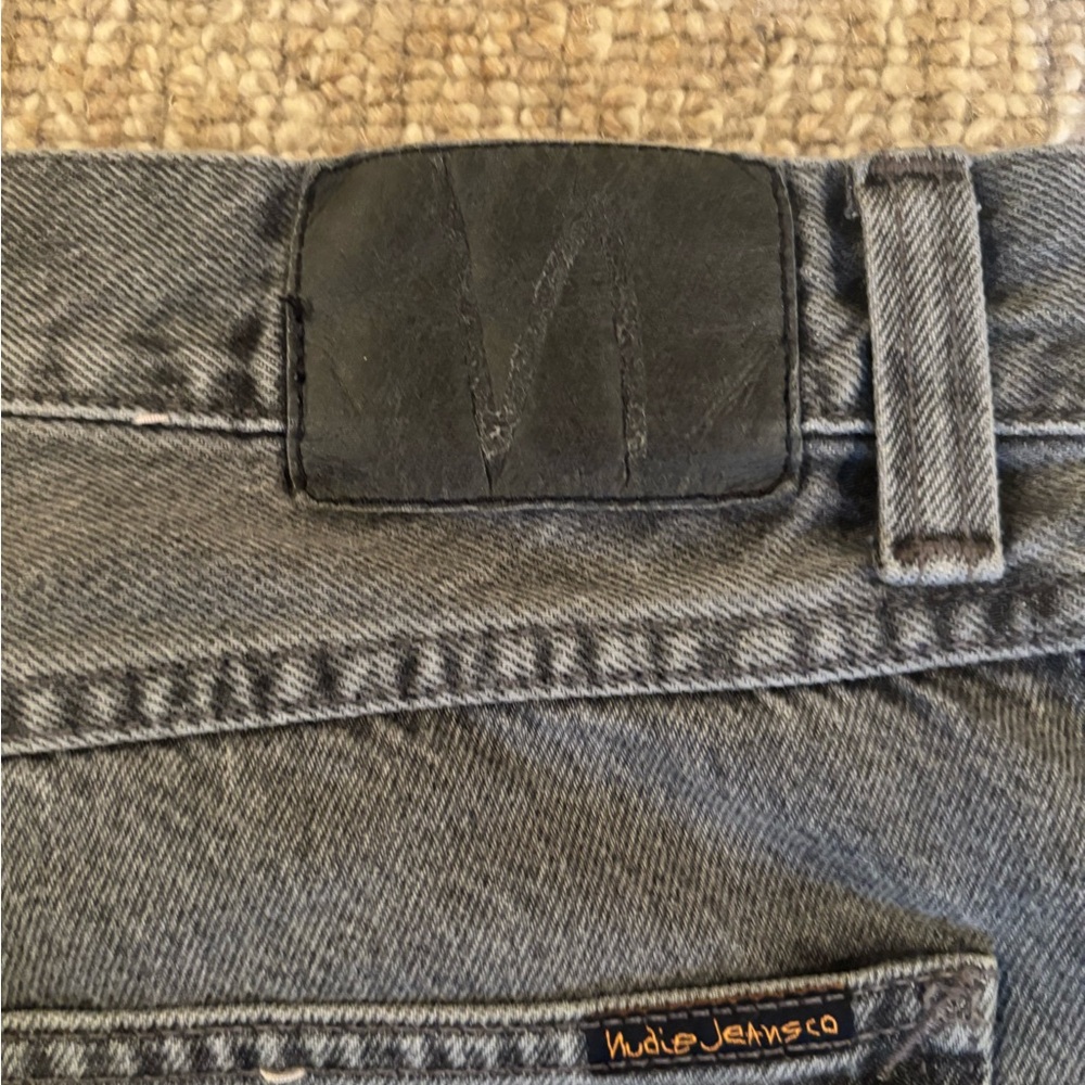 Nudie Jeans Straight Gray Denim Jeans